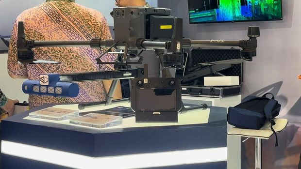 Drone untuk Emisi Pabrik Migas di IPA Covex 2024.