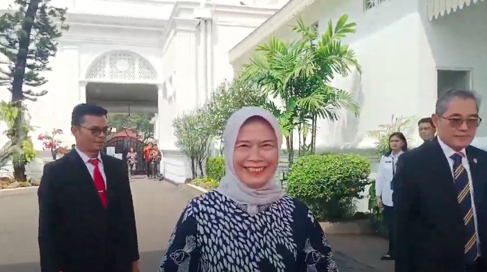 Ketua BPK, Isma Yatun di Istana Negara, Jakarta, Rabu (15/5).