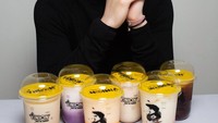 Rupanya Kevin Sanjaya juga memiliki bisnis kuliner bernama Vinion Milk. Gerainya ini menawarkan minuman susu segar dengan berbagai varian. Foto: Instagram @kevin_sanjaya