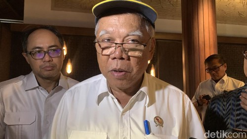 Menteri PUPR Basuki Hadimuljono saat di Nusa Dua, Bali, Kamis (16/5/2024).