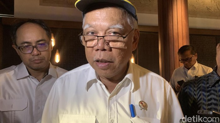 Menteri PUPR Basuki Hadimuljono saat di Nusa Dua, Bali, Kamis (16/5/2024).