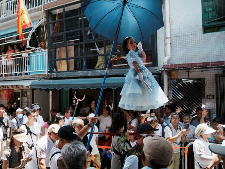 Meriahnya Parade Anak-anak Melayang di Hong Kong