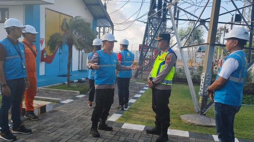 Pengecekan cable head di Kelurahan Gilimanuk, Kecamatan Melaya, Kabupaten Jembrana, Kamis (16/5/2024) guna mencegah sabotase aliran listrik saat WWF. (Dok. Polres Jembrana)