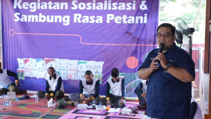 Pusri menggelar Sosialisasi dan Temu Pelanggan kepada petani, pemilik kios, distributor, dan dinas pertanian di beberapa Provinsi