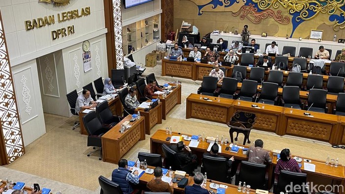 Rapat Panja RUU Kementerian Negara. (Anggi M/detikcom)