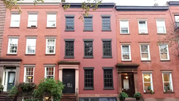 Rumah di 58 Joralemon yang jadi rumah palsu di New York.