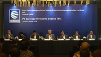 PT Saratoga Investama Sedaya Tbk (SRTG) gelar Rapat Umum Pemegang Saham Tahunan dan Luar Biasa di Jakarta, pada Kamis (16/5/2024). 