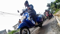 Hingga pukul 09.00 WIB, lalin dari Maruga menuju Ciater masih tersendat. 