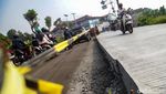 Ada Peninggian Jalan di Maruga, Lalin Depan Pemkot Tangsel Macet