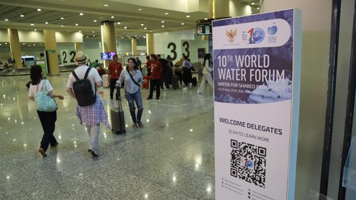 Berbagai persiapan di Bandara Internasional I Gusti Ngurah Rai, Bali, menjelang helatan World Water Forum (WWF) ke-10. (Foto: Istimewa/Humas Bandara Ngurah Rai)