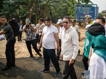 Heru Budi Tinjau Lahan untuk Normalisasi Ciliwung di Rawajati