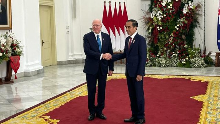 Jokowi Terima Kunjungan Gubernur Jenderal Australia David Hurley di Istana