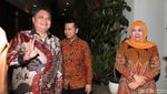 Khofifah-Emil Dardak Bertemu Airlangga Bahas Pilgub Jatim 2024