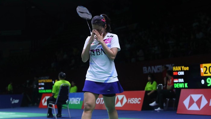 Tunggal putri Indonesia Komang Ayu Cahya Dewi terhenti di perempatfinal Thailand Open 2024.