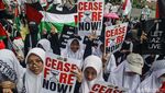 Massa Gelar Demo di Depan Kedubes AS Peringati Hari Nakba