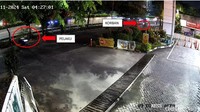 Detik-detik Casis Bintara Dibuntuti hingga Dibacok Begal Terekam CCTV