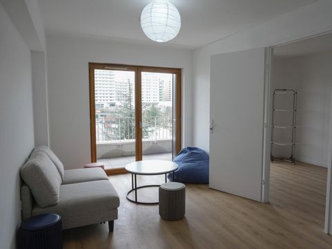 A living room of the Olympic village is pictured, in Saint-Denis, north of Paris Wednesday, Feb. 28, 2024. When French President Emmanuel Macron inaugurates the Olympic village on Thursday, Feb. 29, he will see a run-down area transformed into an international hub for the Paris Games. (AP Photo/Thibault Camus)