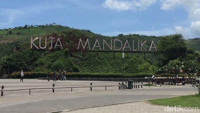 Pantai Kuta Mandalika di Lombok Tengah, NTB (Husna Putri Maharani/detikBali)