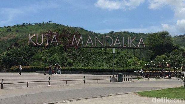 Pantai Kuta Mandalika di Lombok Tengah, NTB (Husna Putri Maharani/detikBali)