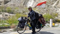 Sayudi mengaku nantinya akan kembali ke Jakarta dengan bersepeda kembali. Masyaallah! Foto: dok. pribadi Sayudi