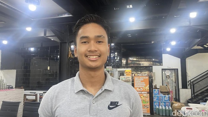 Atlet karate Jogja, Nathaniel Abimanyu saat ditemui di daerah Sleman, Sabtu (18/5/2024).