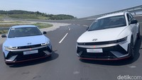 Hyundai Ioniq 5 N, menjadi perwakilan brand dari Korea Selatan. Foto: Dina Rayanti/detikOto