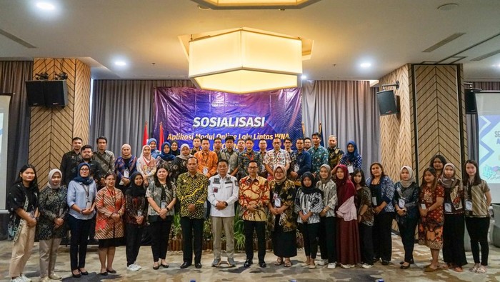 Kantor Imigrasi Kelas I Non TPI Depok melakukan Sosialisasi Modul Online Lalu Lintas WNA