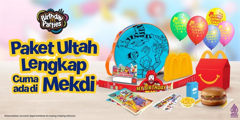 Paket ulang tahun di McDonald's