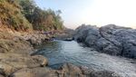 Potret Senja di Pantai Wediombo Gunungkidul