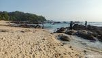 Potret Senja di Pantai Wediombo Gunungkidul