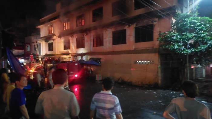 Penginapan di Tebing Tinggi terbakar. (Dok Polres Tebing Tinggi)