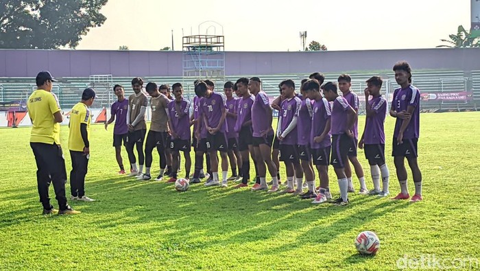 PSGC Ciamis kembali latihan di Stadion Galuh, Kabupaten Ciamis.