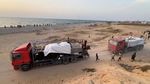 Truk Bantuan Mulai Tiba di Gaza Melalui Dermaga Apung yang Dibangun AS
