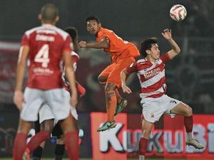 Borneo FC Unggul 1-0 Atas Madura United di 12 Menit Pertama