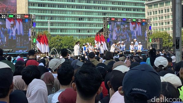 Car free day di Jalan Sudirman-Thamrin, Jakarta Pusat, Minggu (19/4)