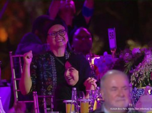Bulan Sutena Goyang Panggung Gala Dinner, Menteri-Delegasi WWF Berjoget