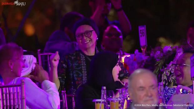 Jokowi Ikut Nyanyi-Para Menteri Joget di Gala Dinner WWF Bali (Tangkapan Layar)