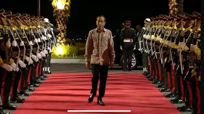 Jokowi tiba di GWK, Bali (tangkapan layar)
