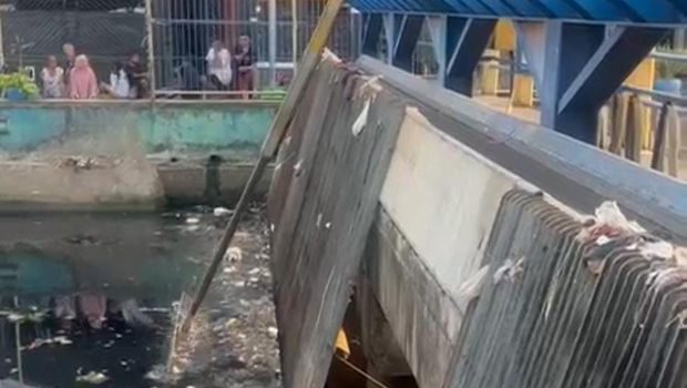 Lokasi balita hanyut sebelum jasadnya ditemukan di TPA Antang Makassar.