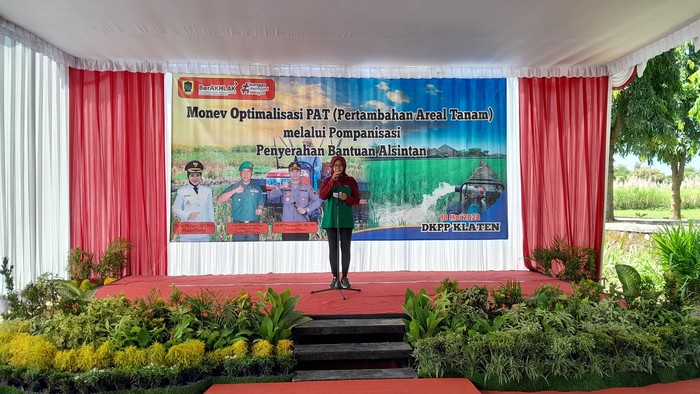 Pemkab Klaten menggelar monev dan PAT di Desa Beluk, Kecamatan Bayat, Sabtu (19/5/2024).