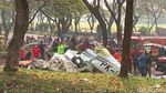 Foto-foto Pesawat Latih Jatuh di Kawasan BSD