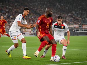 Roma Vs Genoa: Lukaku Menangkan I Lupi