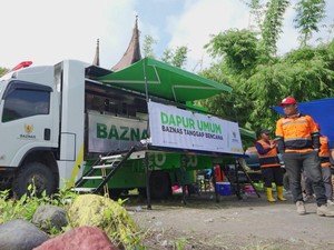 BAZNAS Hadirkan Mobil Dapur Umum-Klinik Bantu Korban Bencana Sumbar