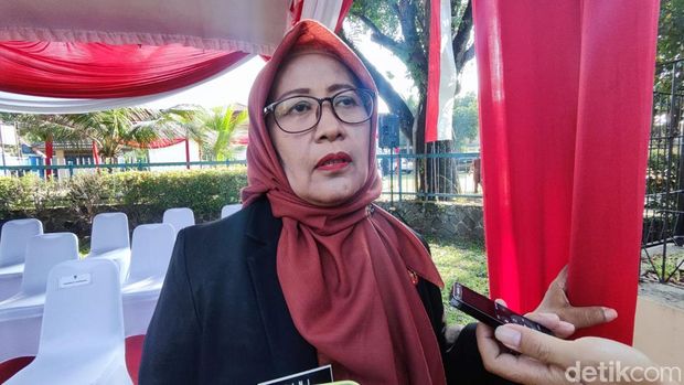 Kepala Dinas Pemuda dan Olahraga (Dispora) Kota Solo, Rini Kusumandari ditemui usai upacara Hari Kebangkitan Nasional, Senin (20/5/2024).