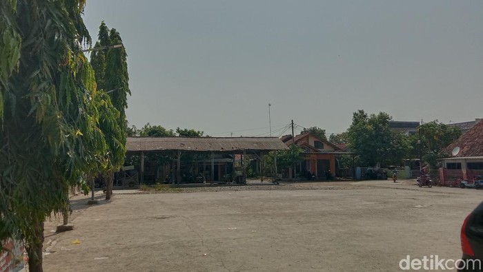 Lokasi dust devil yang sempat jadi permainan anak di Kecamatan Krangkeng, Kabupaten Indramayu.