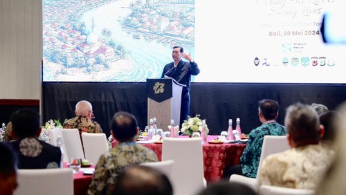 Menko Marves Luhut Binsar Pandjaitan di Nusa Dua, Badung, Bali, Senin (20/5/2024). (Dok Humas Kemenko Marves)