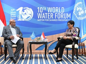 Menlu Bertemu Presiden Majelis Umum PBB, Bahas Palestina-Perubahan Iklim
