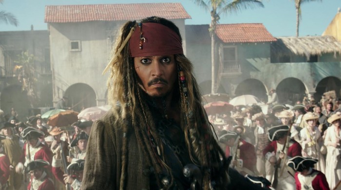 Pirates of the Caribbean Cuplikan adegan Johnny Depp sebagai Jack Sparrow di Pirates of the Caribbean.