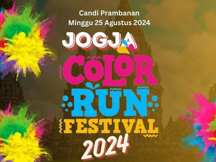 Prambanan Jogja Color Run Festival 2025, Yuk Lari di Tengah Keindahan