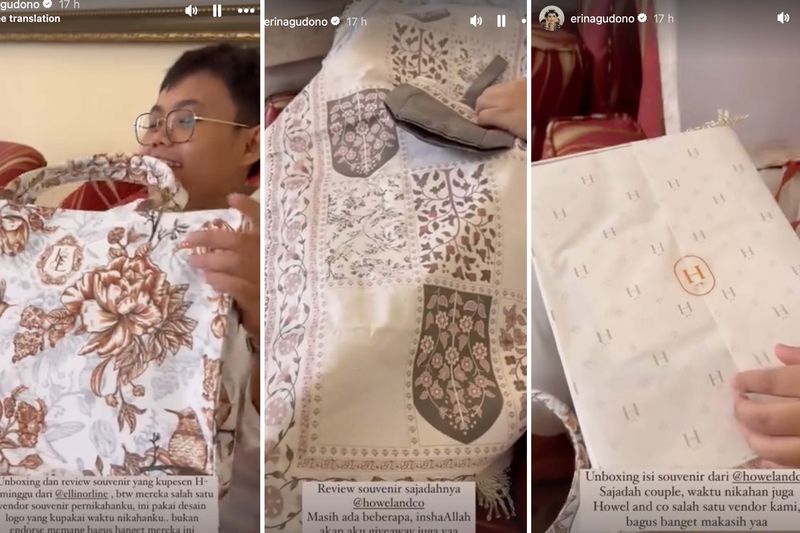 Souvenir tasyakuran kehamilan Erina Gudono